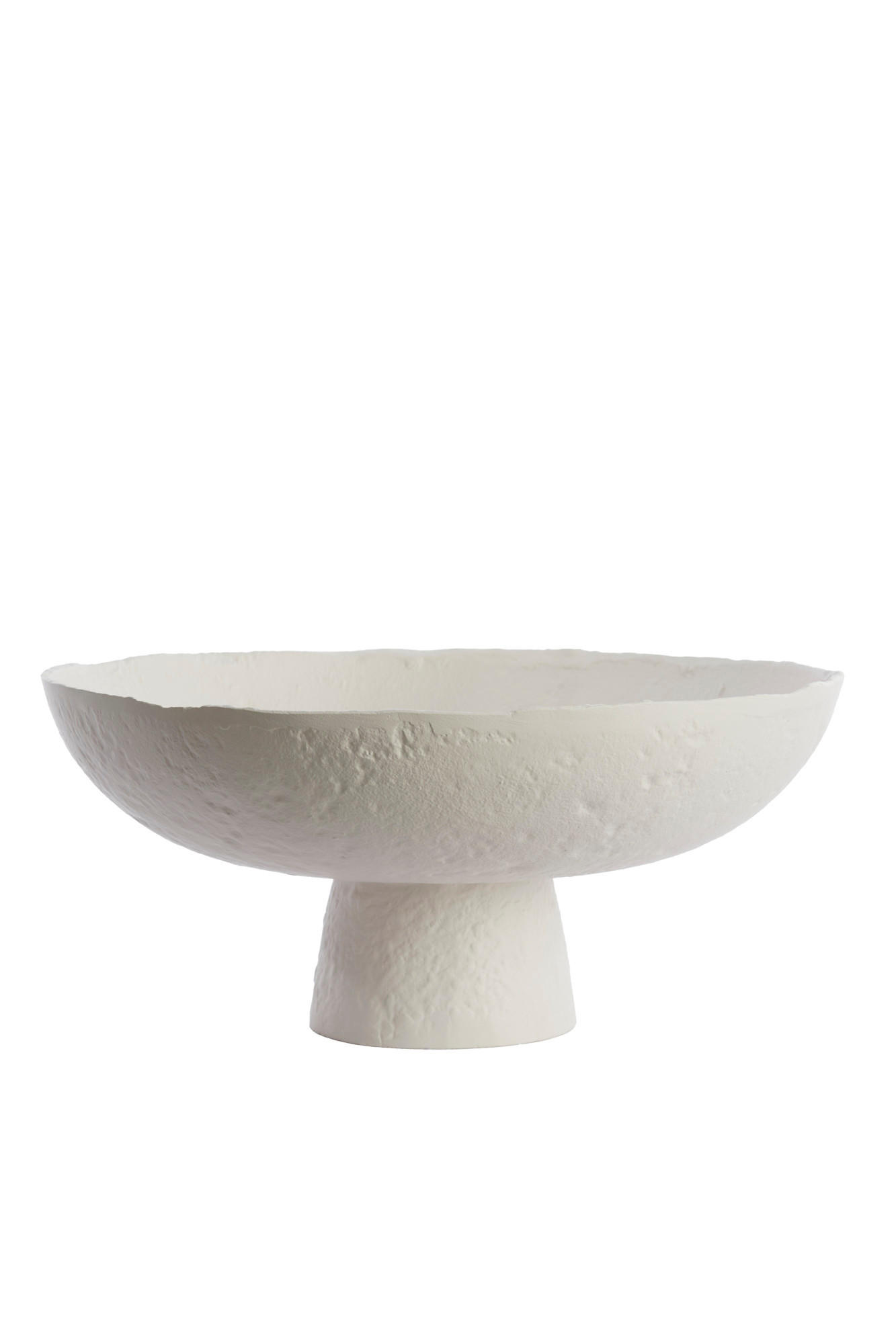 SCHÜSSEL Ota Weiß Ø38,5/17,5 cm - Weiß, Metall (38.5/17.5cm) - Light & Living