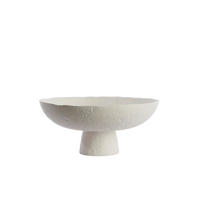SCHÜSSEL Ota Weiß Ø38,5/17,5 cm - Weiß, Metall (38.5/17.5cm) - Light & Living