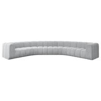 WOHNLANDSCHAFT modulares Sofa Lazro-U1 - 373x373x70 cm Grau - Grau, Holzwerkstoff/Textil (373/70/373cm) - ALTDECOR