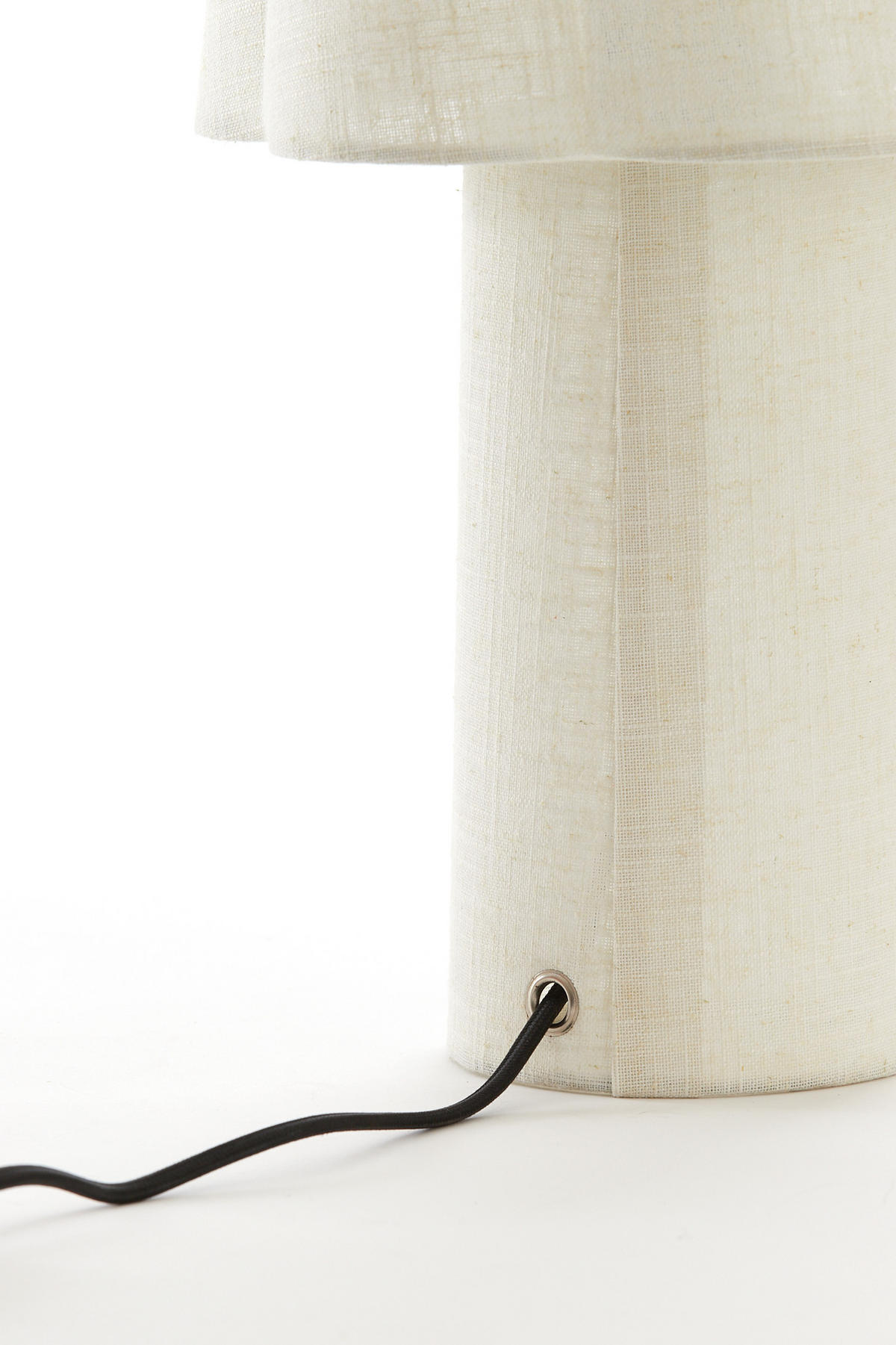 TISCHLAMPE Musaby Braun Ø25/50 cm - Braun, Textil (25/25/48.5cm) - Light & Living