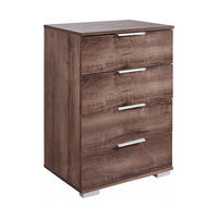 KOMMODE Easy Plus Schlammeiche 52 / 38 / 74cm - Eichefarben/Grau, Holz/Holzwerkstoff (52/74/38cm) - Wimex
