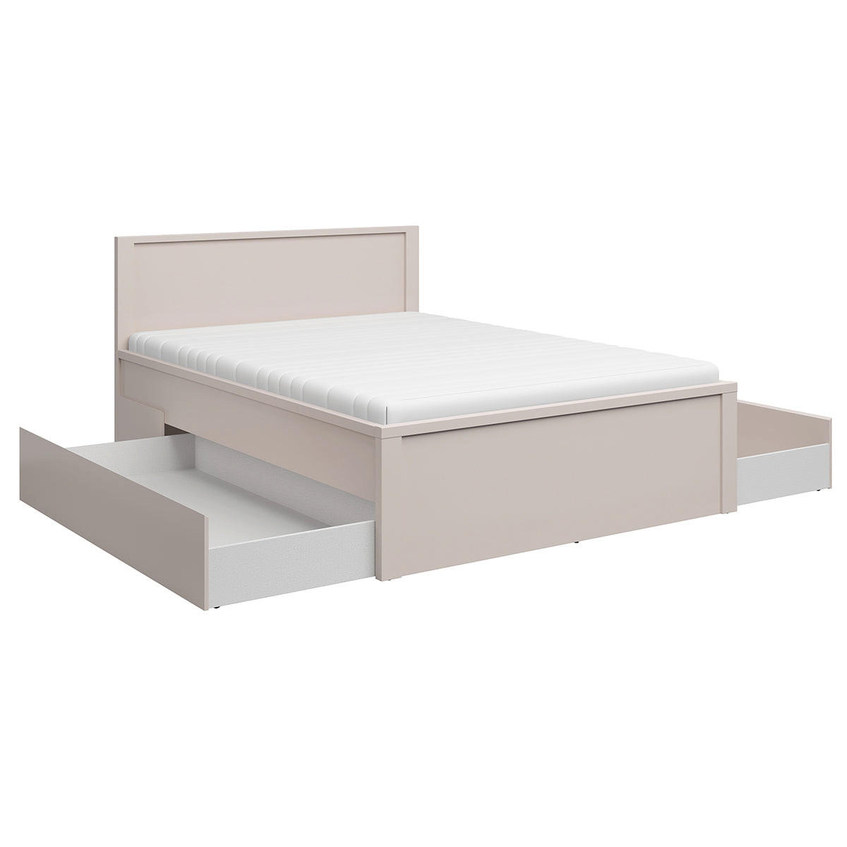 BETT 160/200 Soren Kaschmir - Kaschmir, Holzwerkstoff (160/200cm) - Petits-meubles