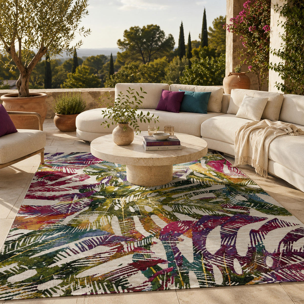 IN- & OUTDOOR TEPPICH FLORIDA - Lila, Textil (120/180cm) - Pergamon