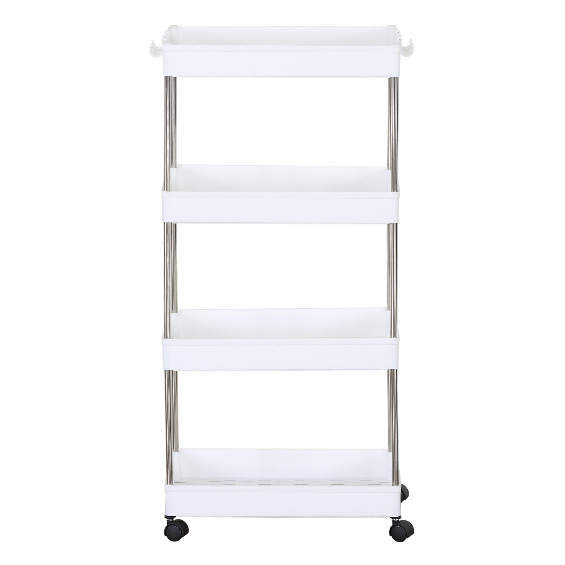 KÜCHENWAGEN Weiß 23/40/85 cm - Weiß, Kunststoff (23/85/40cm) - Mobili Rebecca