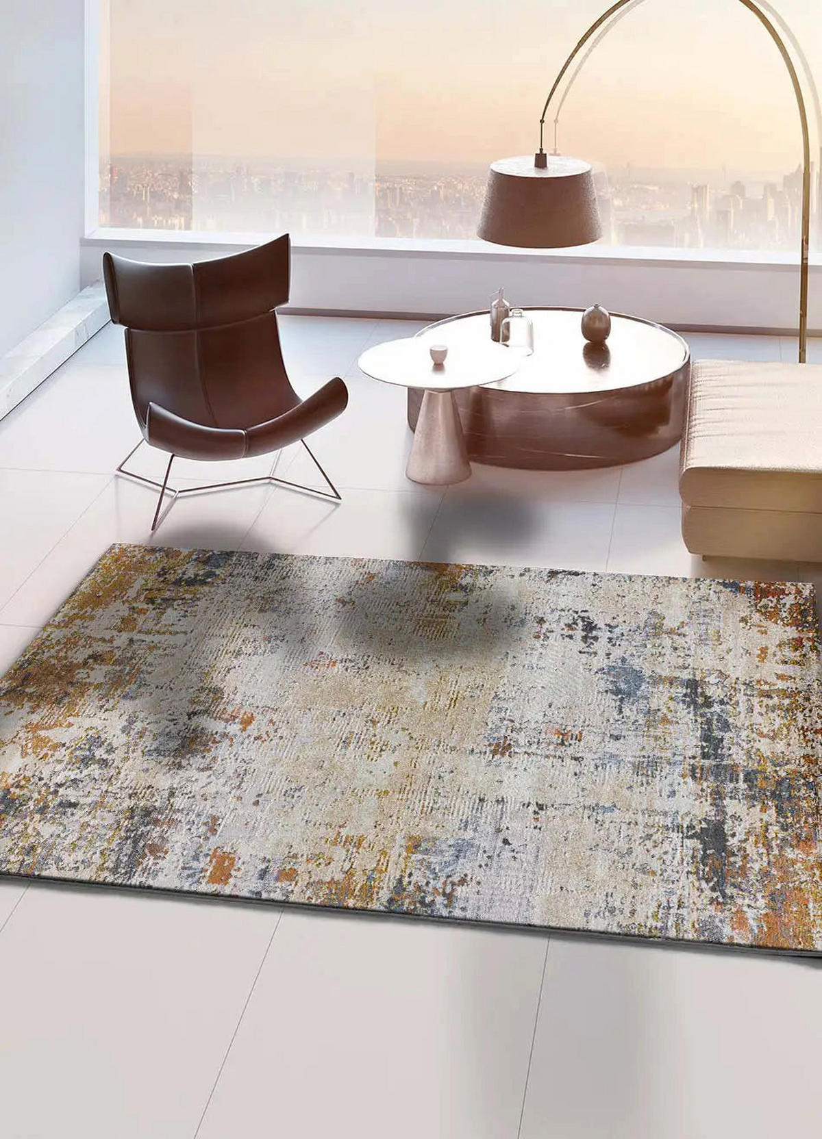 KURZFLORTEPPICH Mehrfarbig Amsterdam 134/200 cm - Multicolor, Naturmaterialien/Textil (134/200cm) - Atticgo