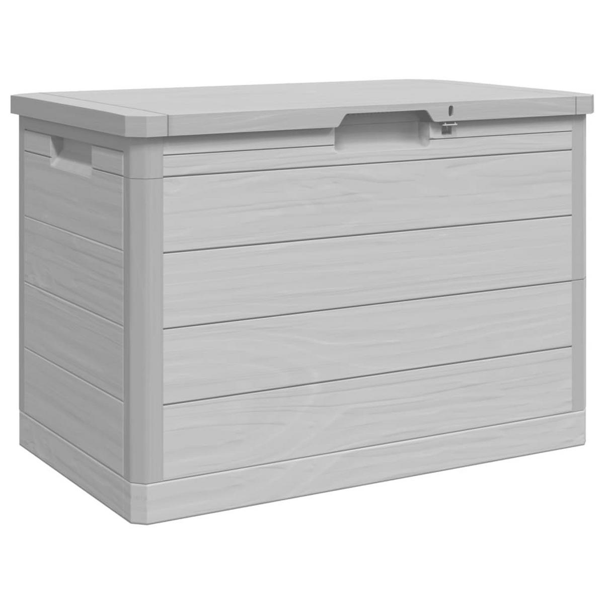 OUTDOOR-KISSENBOX Grau 77,5/44,5/53 Cm Polypropylen - Grau, Kunststoff (44.5/53/77.5cm) - vidaXL