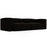 SOFA 240/85/80 Schwarz Landi - Schwarz, Kunststoff/Textil (240/85/80cm) - Graingold