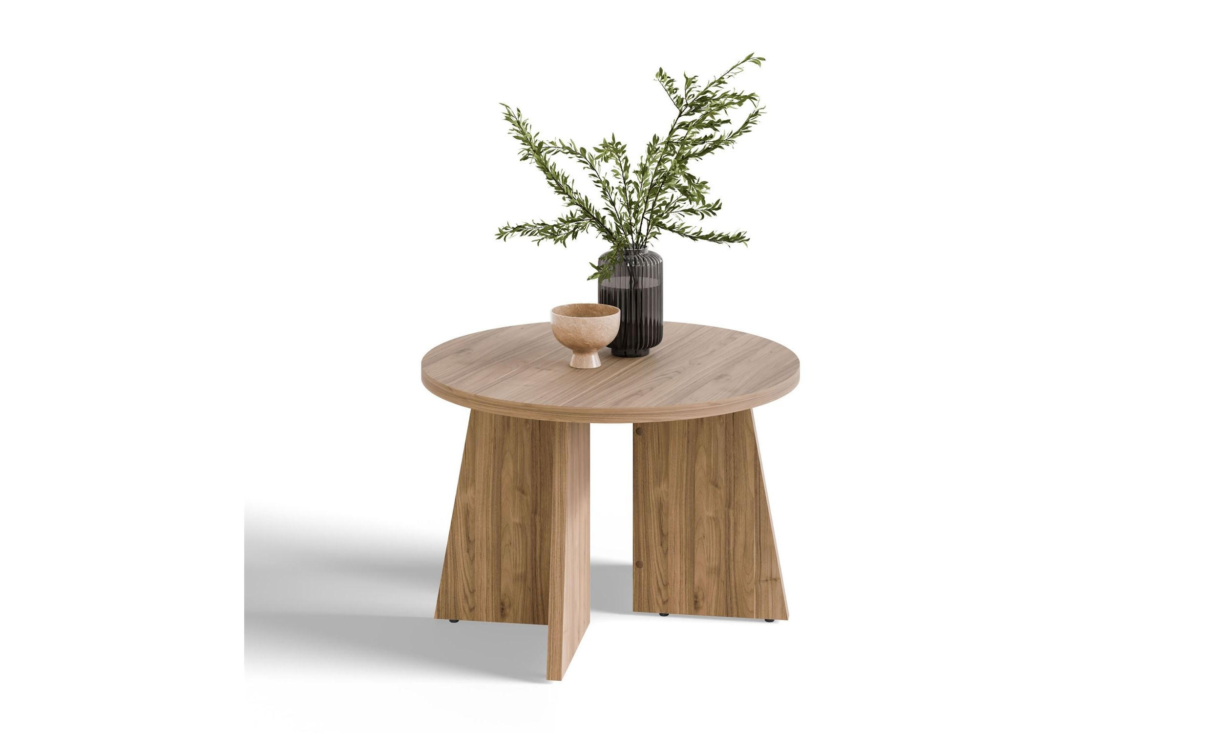 Lookway Couchtisch Nussbaum 58x40x58 cm