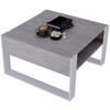 COUCHTISCH Holzwerkstoff rechteckig stabil Grau 45/71.5/68cm - Weiß/Grau, Holzwerkstoff (71.5/68/45cm) - CraftPAK