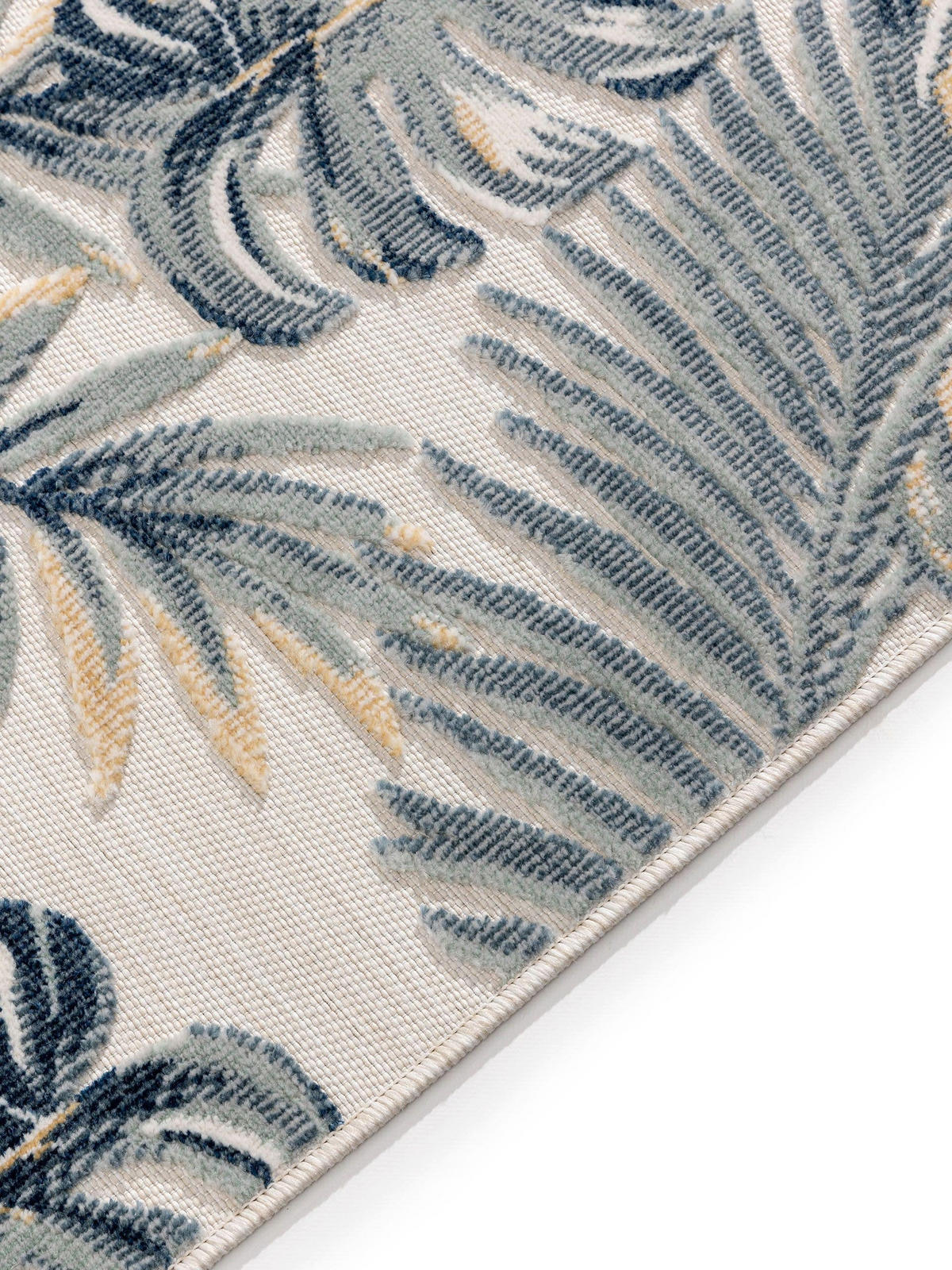 Outdoorteppich Flora Multicolor 80x250 cm - Creme, Kunststoff (80/250cm) - benuta