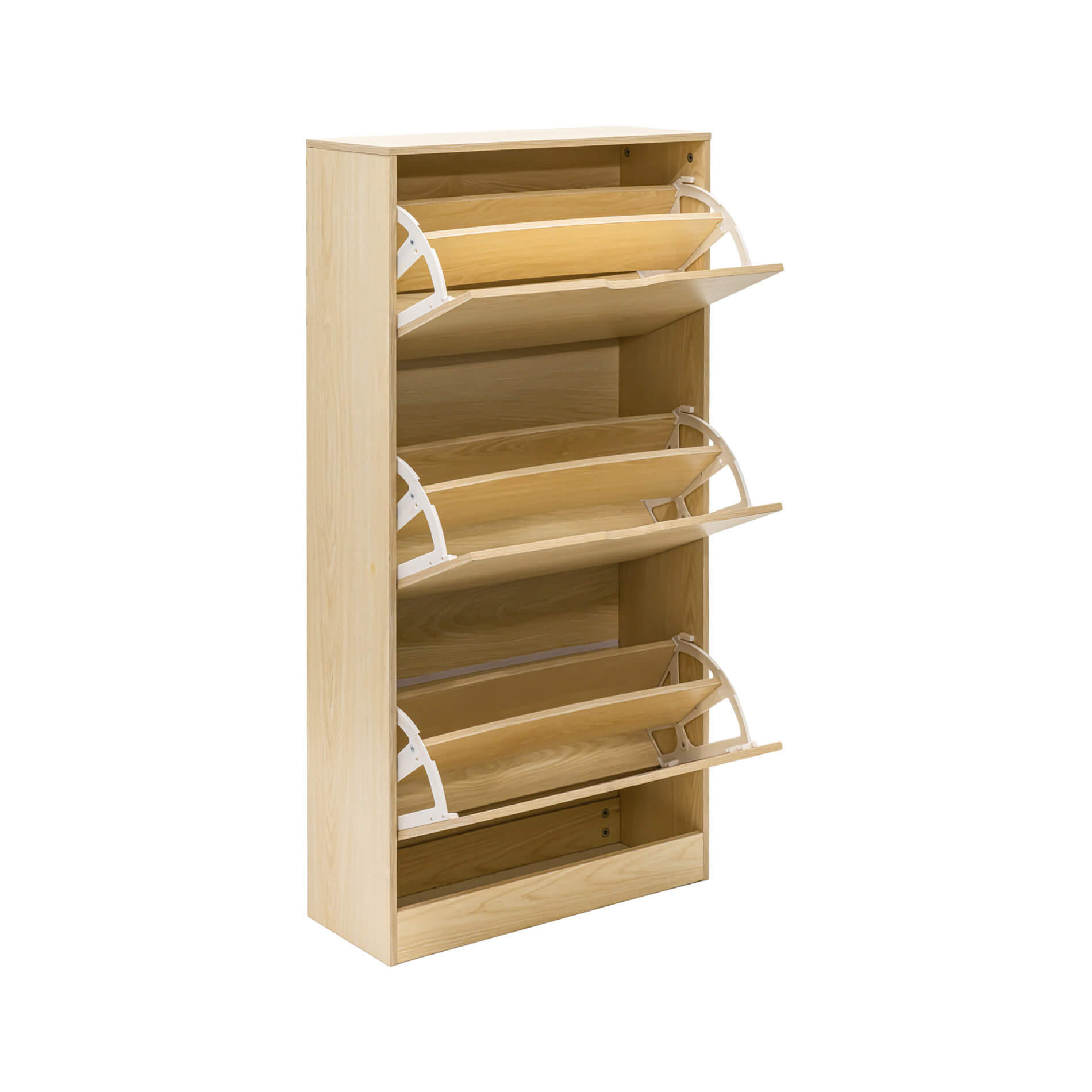 SCHUHSCHRANK Braun 23/23/119 cm - Braun, Holzwerkstoff (23/119/23cm) - Mobili Rebecca