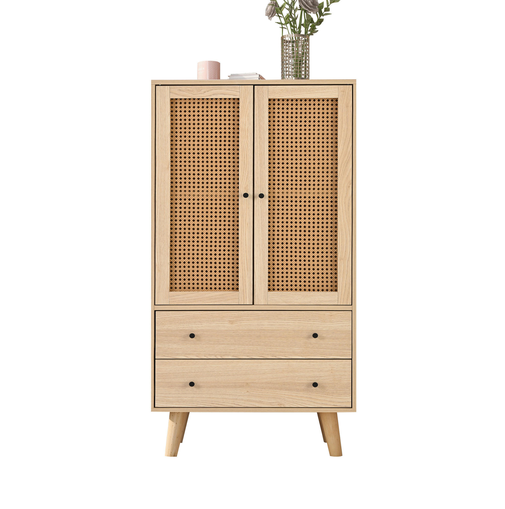 SIDEBOARD 60/40/120 cm in Eiche mit 2 Türen und 2 Schubladen - Eichefarben, Holzwerkstoff (60/120/40cm) - Flora Grace