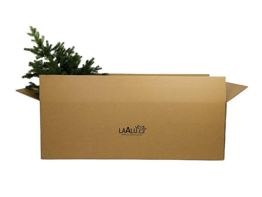 AUFBEWAHRUNGSBOX für Weihnachtsbaum bis 150 cm - 120 × 30 × 30 cm - Naturfarben, Wellpappe (30cm) - LAALU
