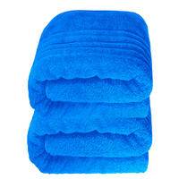SAUNATUCH 80x200 cm 2er Set London Karibik Blau - Hellblau, Textil (80/200cm) - Lashuma