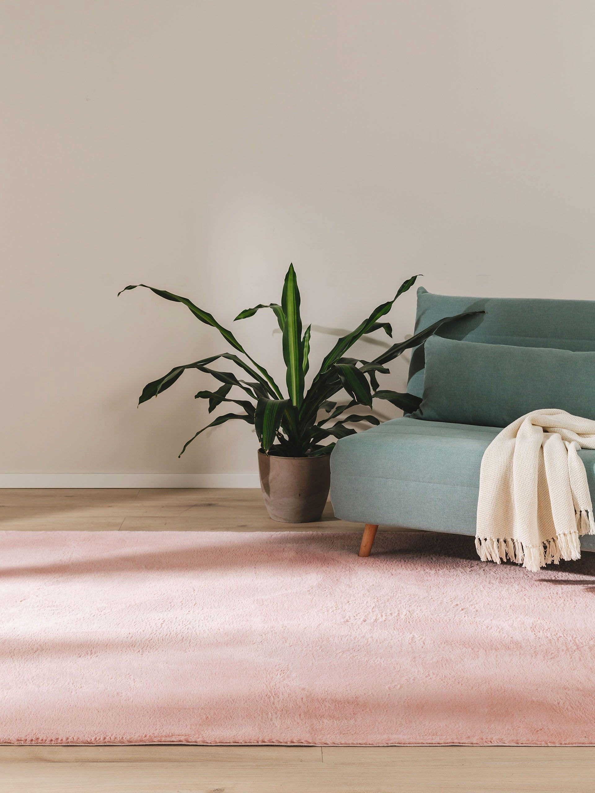 KUNSTFELLTEPPICH Furry Rosa 60x120 cm - Rosa, Kunststoff (60/120cm) - benuta