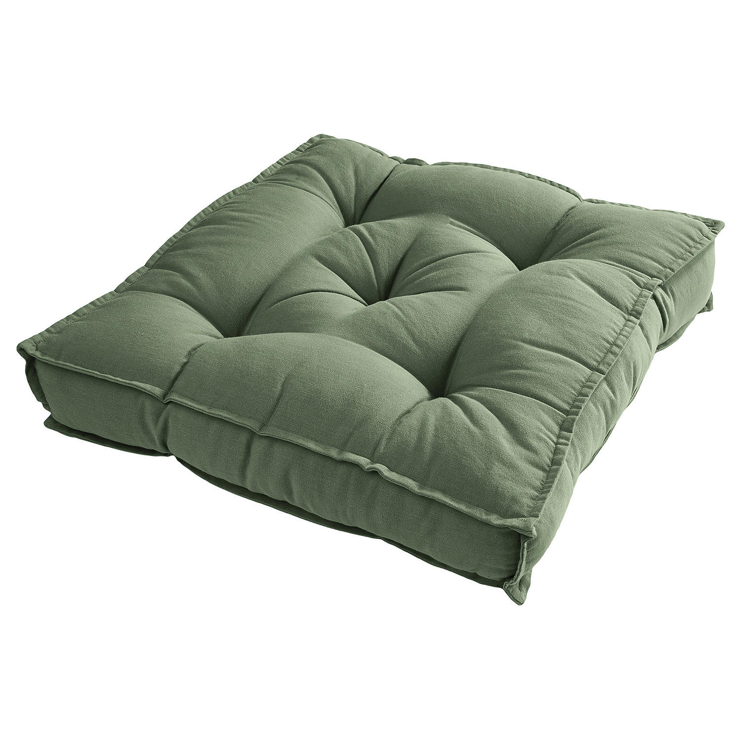 SITZKISSEN Solid - Baumwolle / Polyester - Olivgrün, Textil (40/40cm) - Butlers