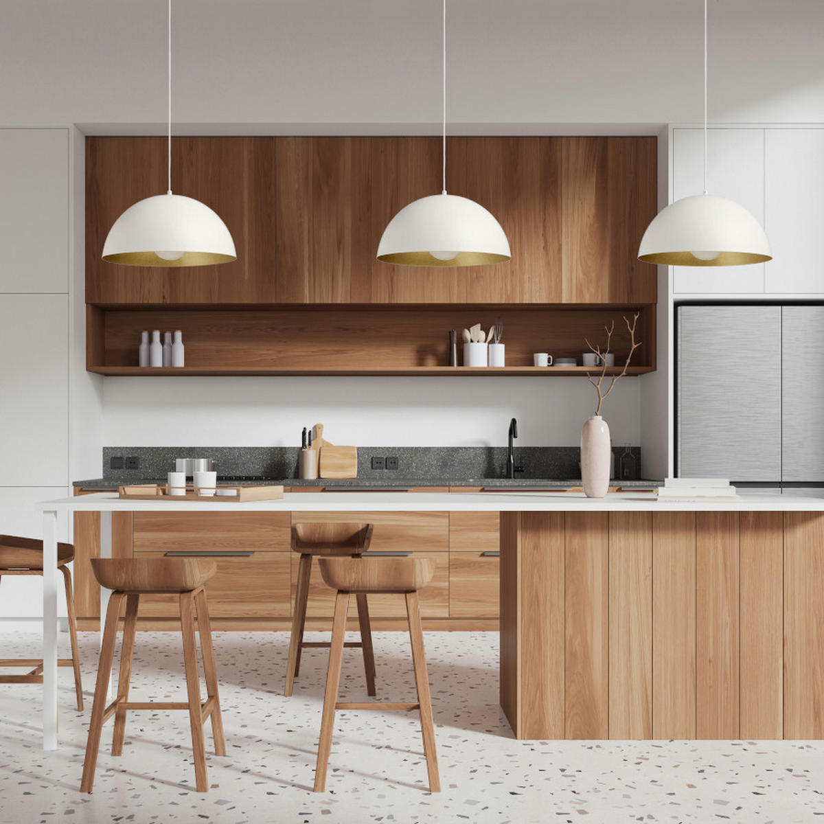 PENDELLEUCHTE GLADYS 40 Weiß 30 W - Weiß, Metall (30/30/120cm) - Rendl