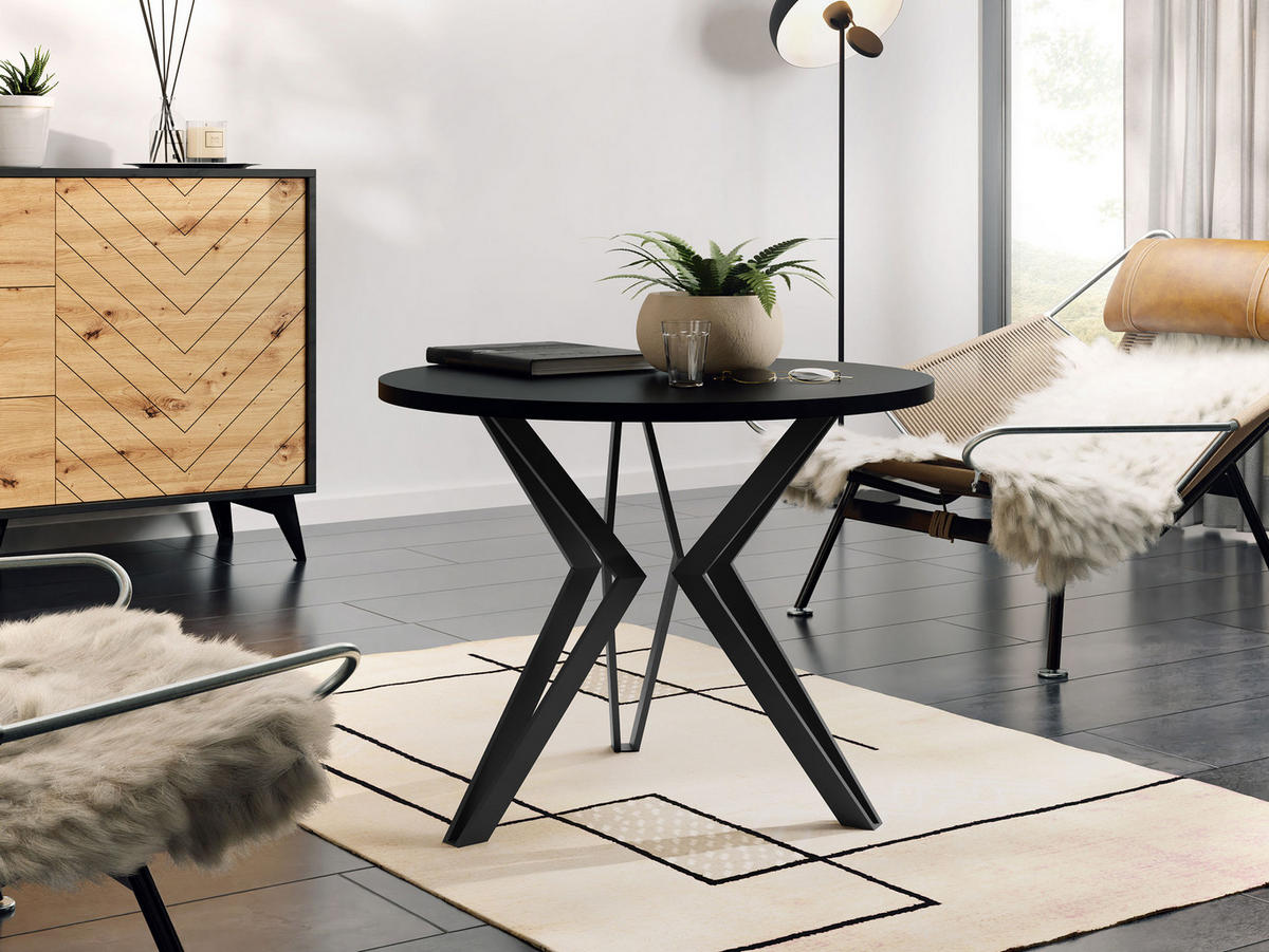COUCHTISCH STK M13 - Schwarz/Grau, Metall (67/67/50cm) - MIRJAN24