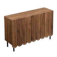 KOMMODE aus MDF 120x35x80cm in Walnuss mit Rebound-System - Walnussfarben, Holzwerkstoff (120/80/35cm) - Modfu