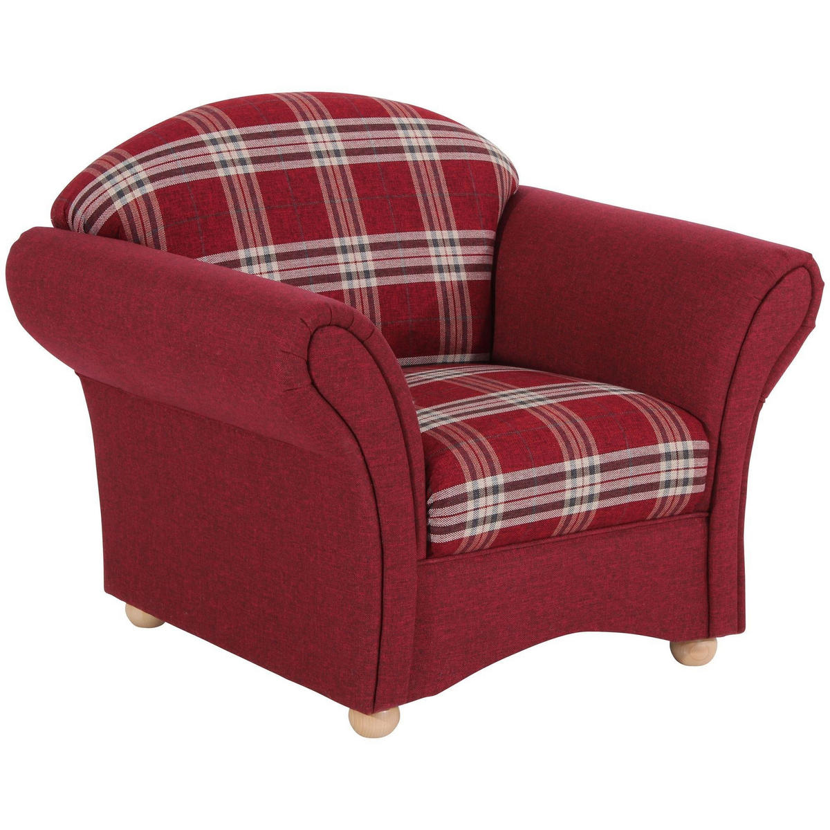 SESSEL Kama Bezug Flachgewebe Buche natur / rot - Rot, Kunststoff (96/85/81cm) - 58aufmkessel