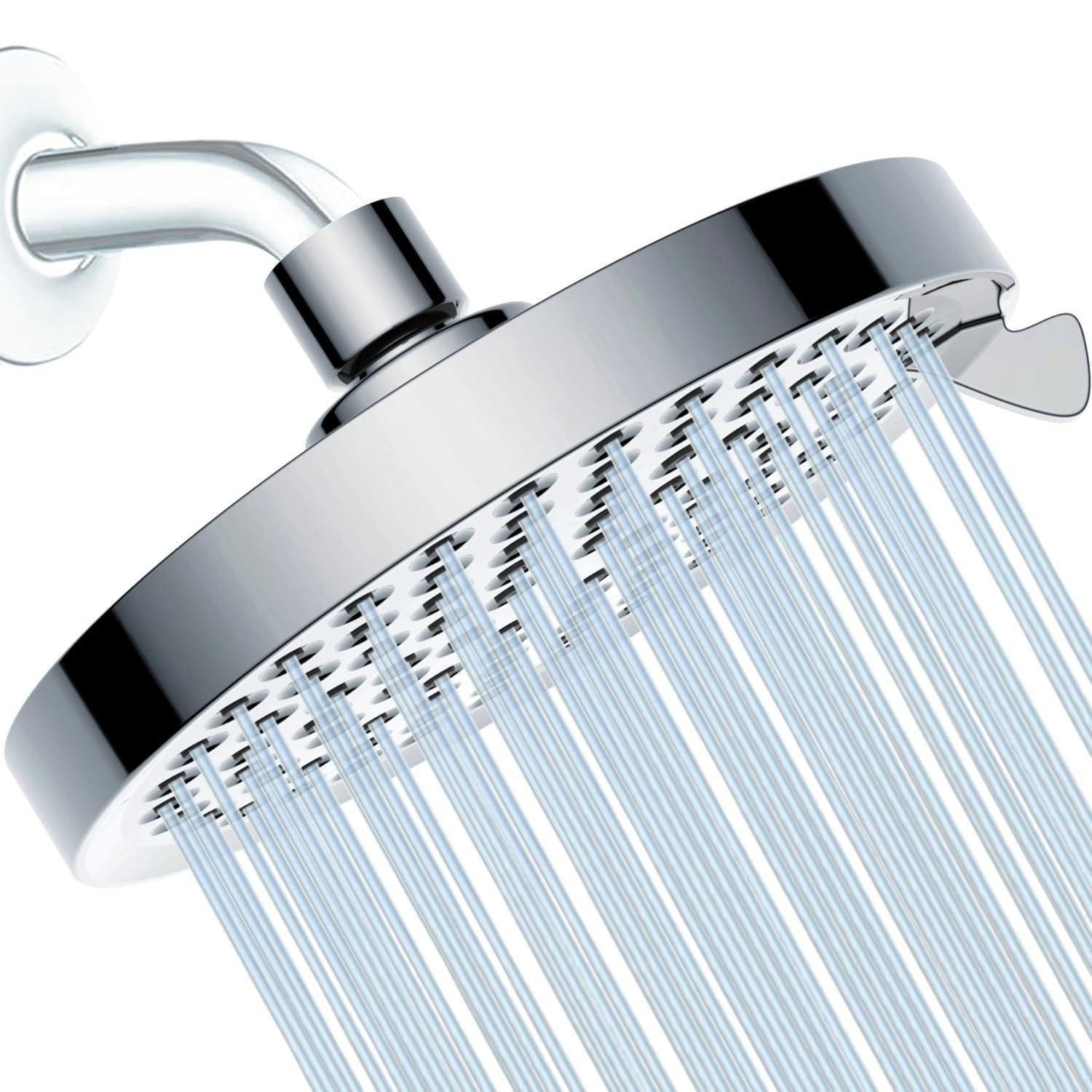 REGENDUSCHE 6 Zoll 7 Duschmodi Chrom - Silberfarben, Metall (15.2/12.7/7.5cm)