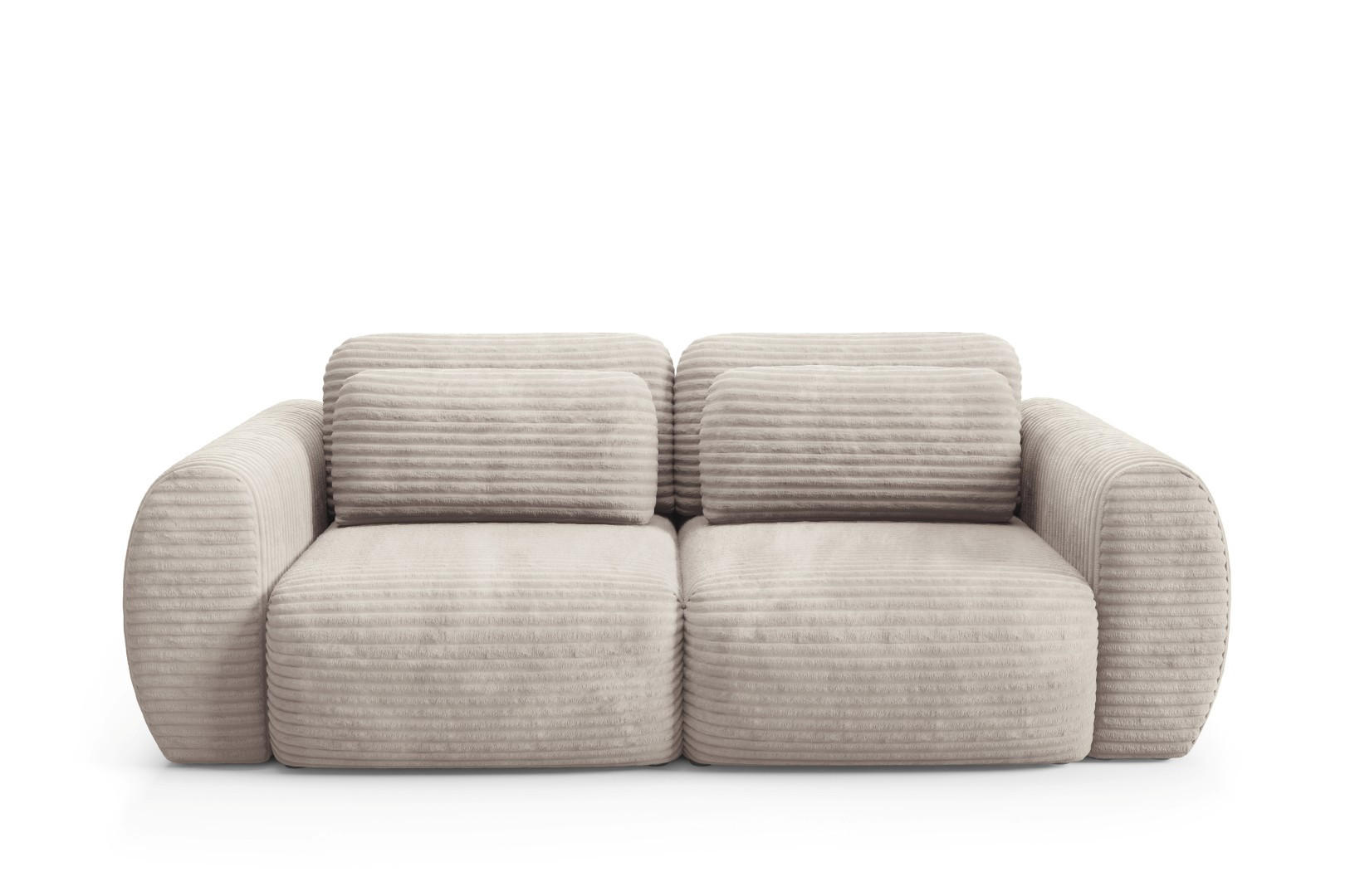 SCHLAFSOFA mit Bettkasten Beige - Beige/Schwarz, Holz/Holzwerkstoff (266/95/110cm) - Furnisell