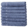 GÄSTETÜCHER 30x50 cm 450g/m2 im 8er Set, Gästetuch Blau - Blau, Textil (35/50cm) - Carpe Sonno