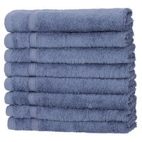 GÄSTETÜCHER 30x50 cm 450g/m2 im 8er Set, Gästetuch Blau - Blau, Textil (35/50cm) - Carpe Sonno