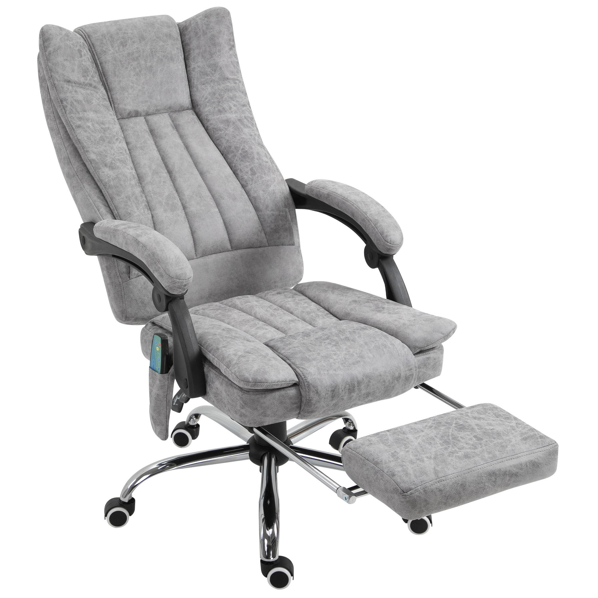 BÜROSTUHL Grau Mikrofaser, Stahl 62xx67x113 xm - Grau, Kunststoff (67/113/62cm) - DESIGN IN
