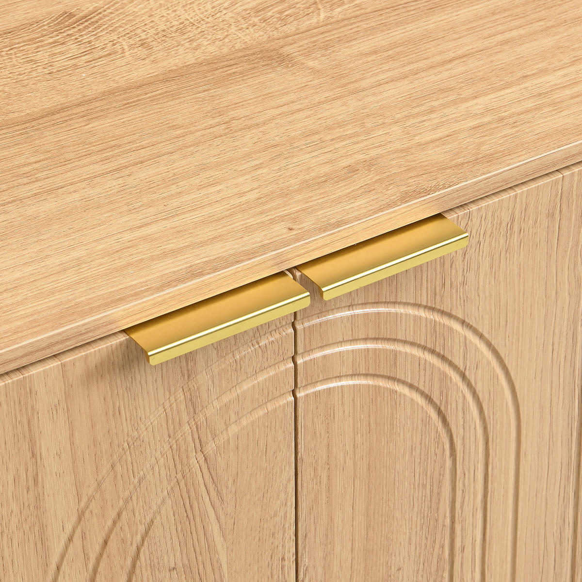 SIDEBOARD 140cm modern Stauraum Anrichte Wohnzimmer Buffet - Naturfarben, Holzwerkstoff (38/75/140cm) - FLIEKS