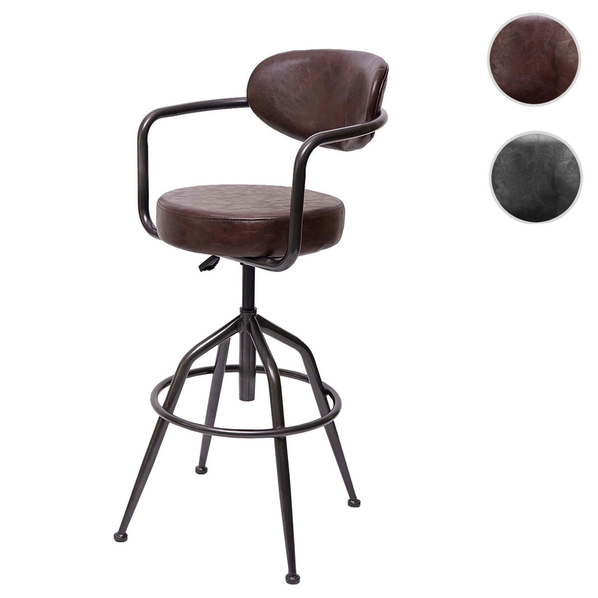 BARHOCKER gepolstert mit Lehne Sitzhöhe 66-76cm höhenverstellbar Wildleder-Optik vintage Beige - Beige, Kunststoff (53/106/43cm) - PROREGAL