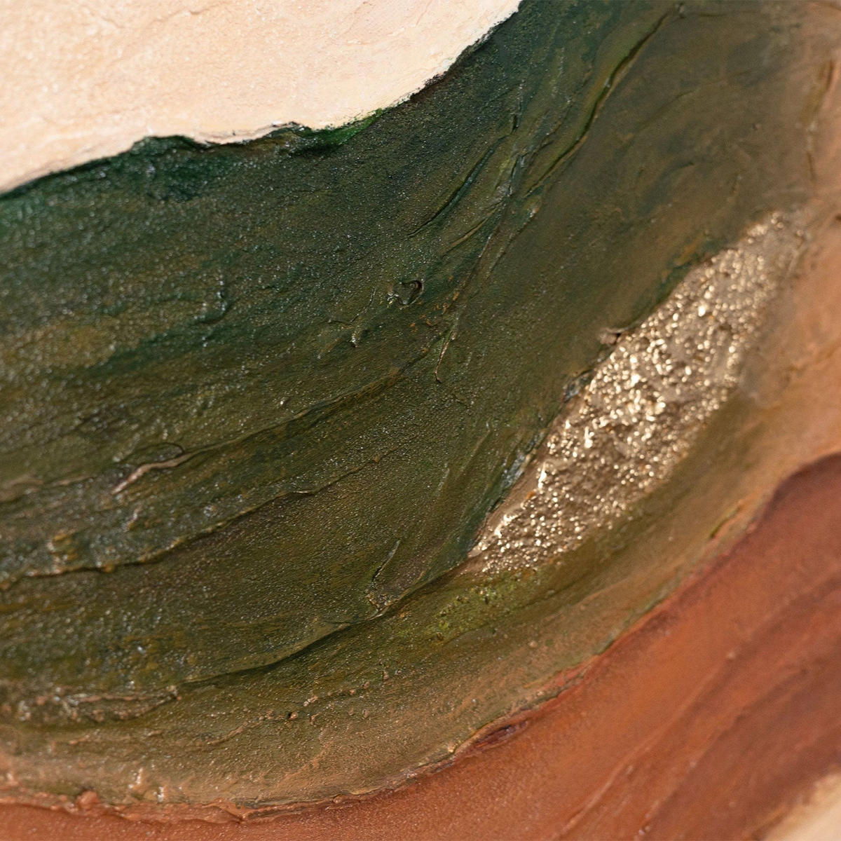 GEMÄLDE Wellen des Horizonts Schattenfugenrahmen Eichefarben 140x100 cm - Eichefarben, Holz (140/100cm) - YS-art gallery