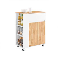 KÜCHENWAGEN Weiß - Weiß, Holzwerkstoff (70/90/40cm) - SoBuy