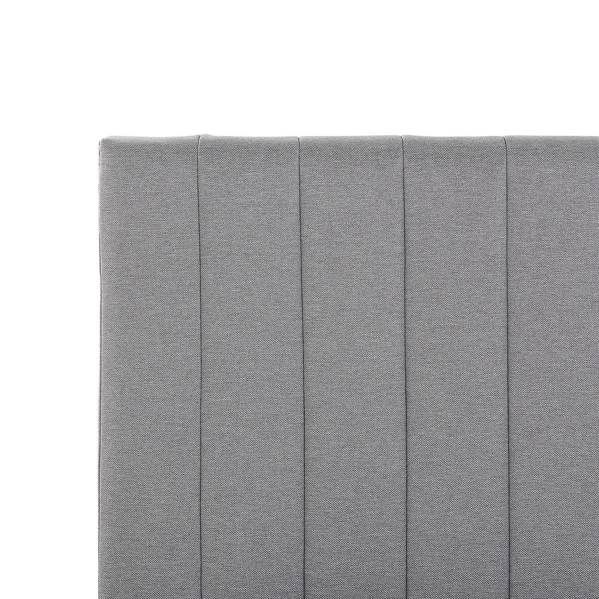 POLSTERBETT 140/200cm Hellgrau Poitiers - Hellgrau, Textil (140/200cm) - Beliani