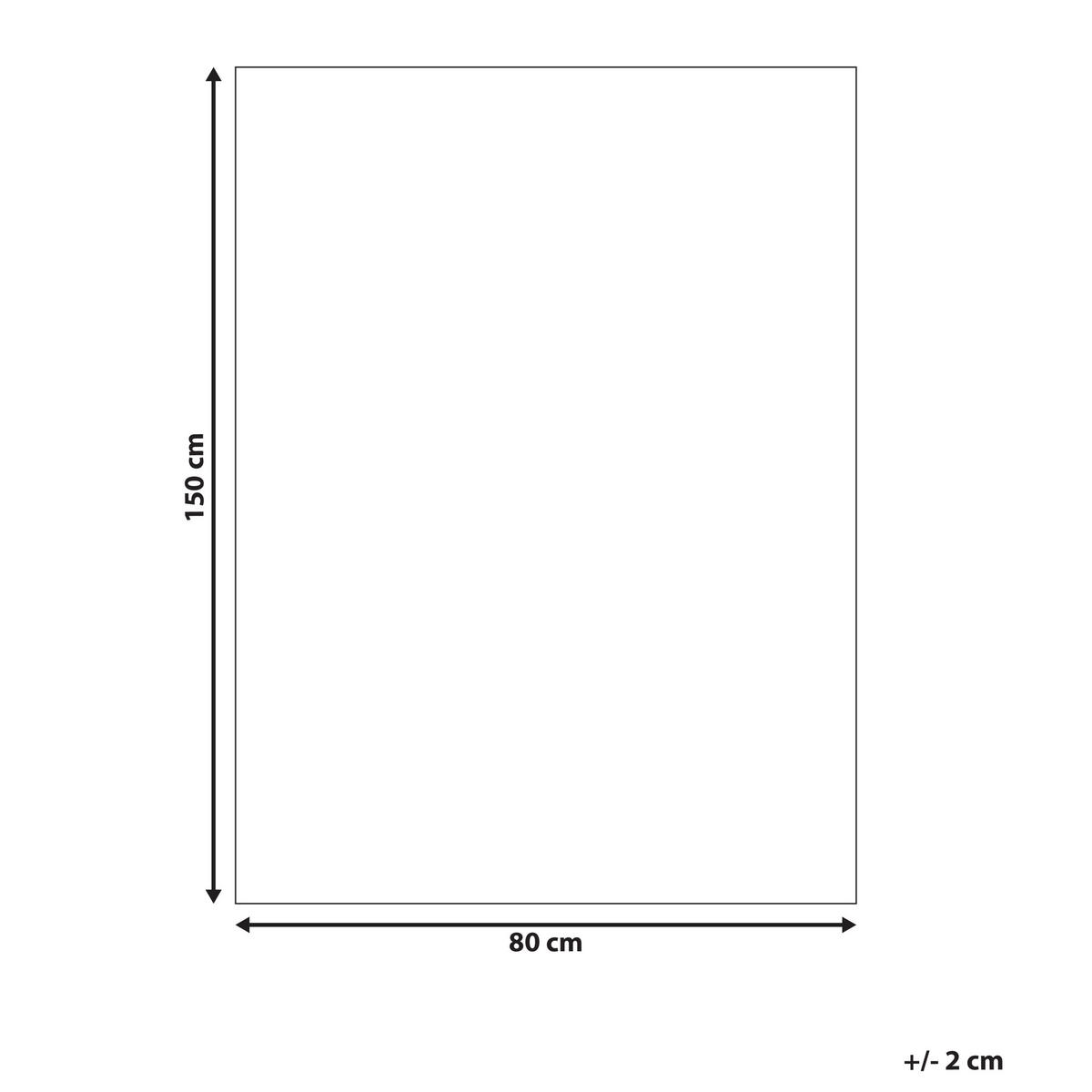 KOUPELNOVÁ PŘEDLOŽKA Hnědá/Béžová 80/150 cm Bavlna Nangal - hnědá/béžová, textil (80/150cm) - Beliani