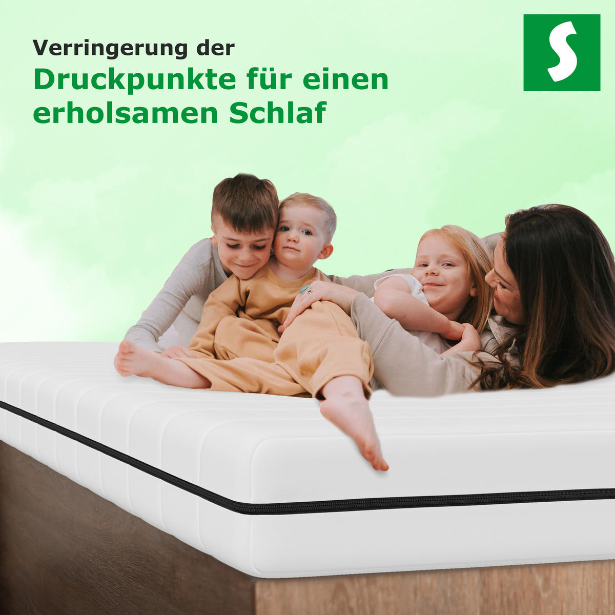 KALTSCHAUMMATRATZE Orthopädische Härtegrad H2 / H7 140 x 200 cm - Weiß, Textil (140/200cm) - Schlaftroll