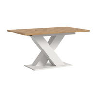 ESSTISCH MOTION (B/H/T: ca. 150/76/90 cm) in Weiß/Artisan Oak Nachbildung - Weiß, Holzwerkstoff (90/150/76cm)