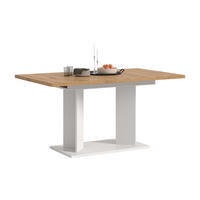 ESSTISCH GUSTAV (B/H/T: ca. 190/76/90 cm) in weiß/Artisan Eiche Nachbildung - Weiß, Holzwerkstoff (90/190/76cm)