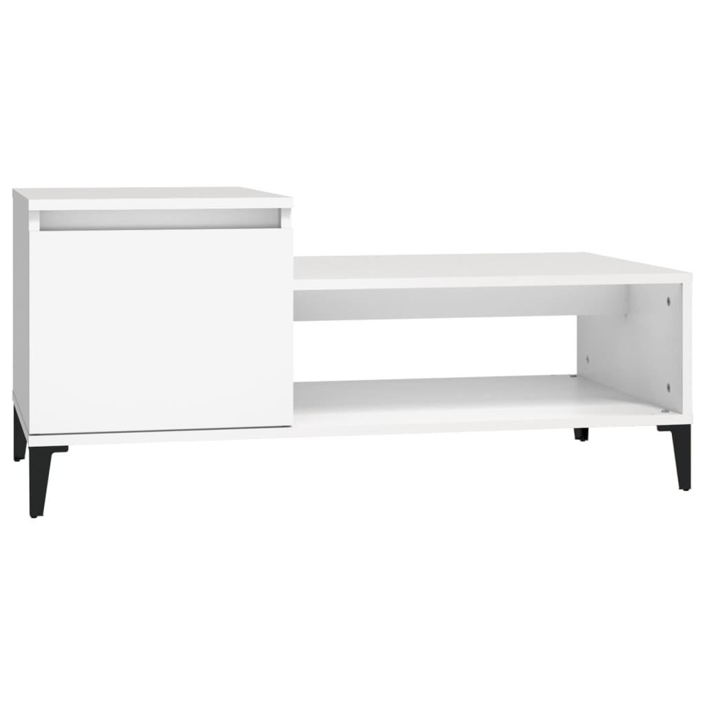COUCHTISCH Weiß 100x50x45 cm Holzwerkstoff - Weiß, Holzwerkstoff (100/50/45cm) - furnicato