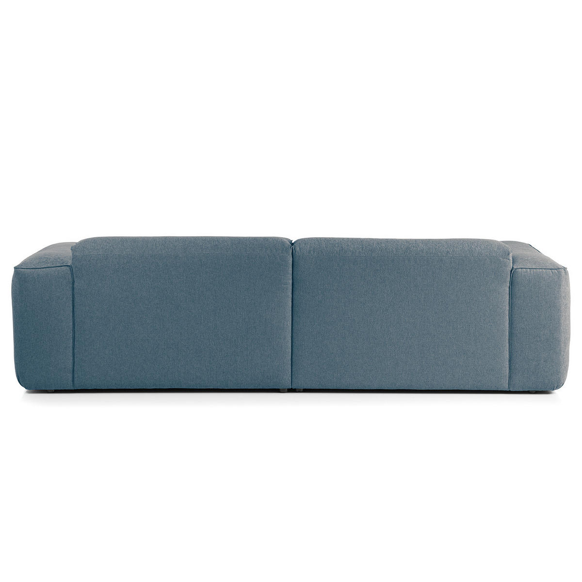 1,5-SITZER ECKSOFA mit Longchair - Blaugrau/Schwarz, Kunststoff/Textil (260/173cm) - home24