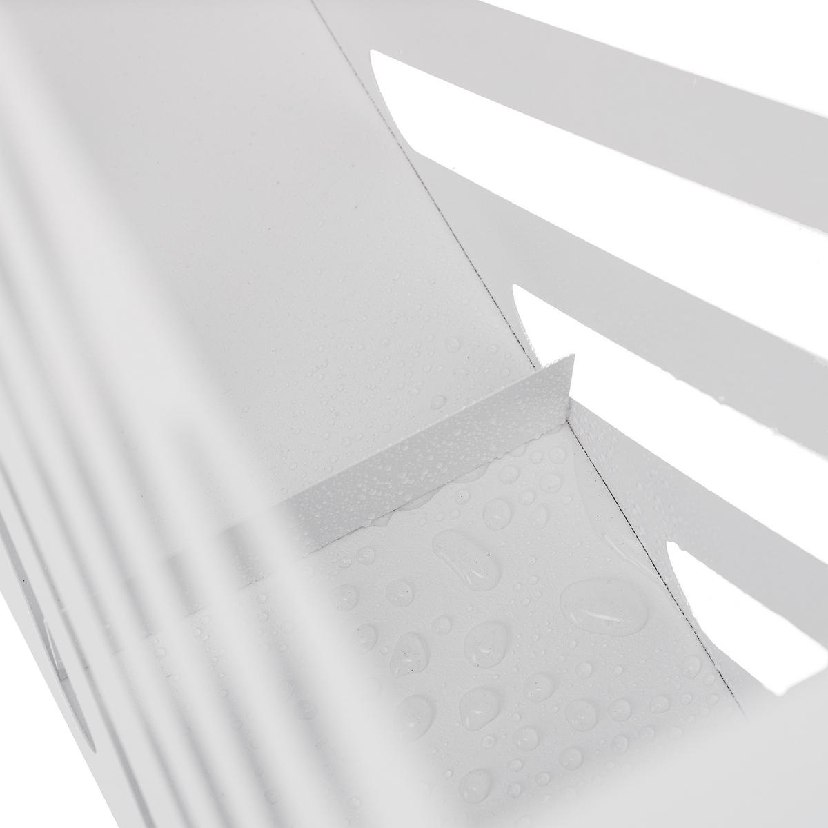 REGENSCHIRMSTÄNDER - Weiß, Metall (40/48/15cm) - Relaxdays