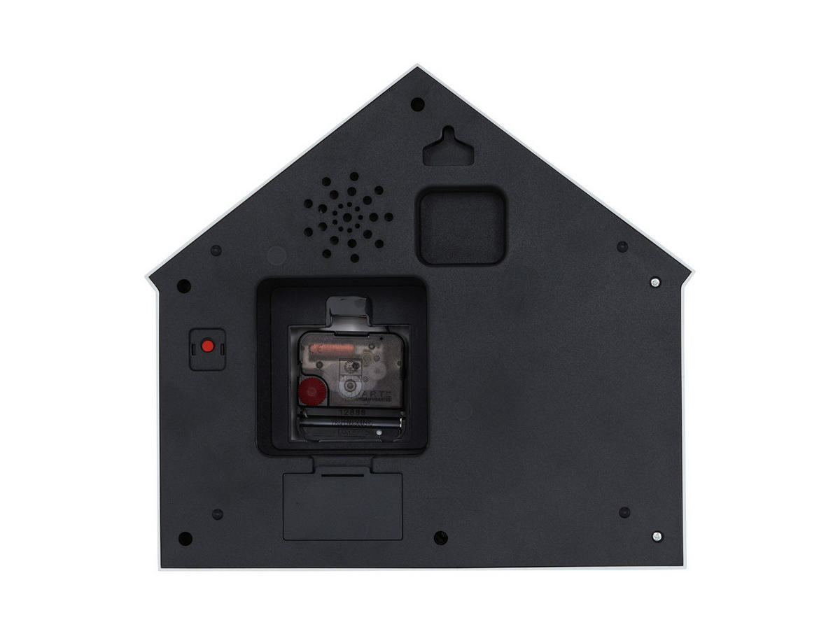 WANDUHR Peeking Doggy Grau 24.9/24.9/27 cm - Grau, Kunststoff (24.9/27/24.9cm) - Karlsson