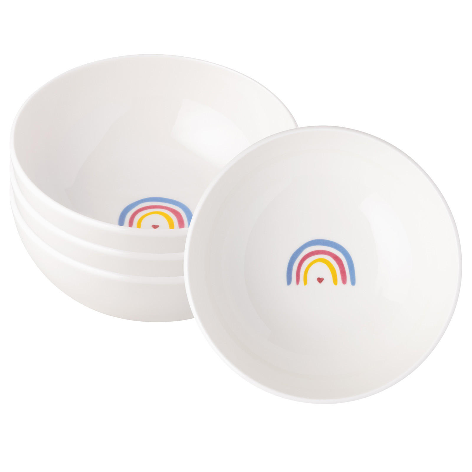 MÜSLISCHALEN BE HAPPY With Love bunt ø 16,9 cm 4er Set - Multicolor, Keramik (16.9cm) - Villeroy & Boch