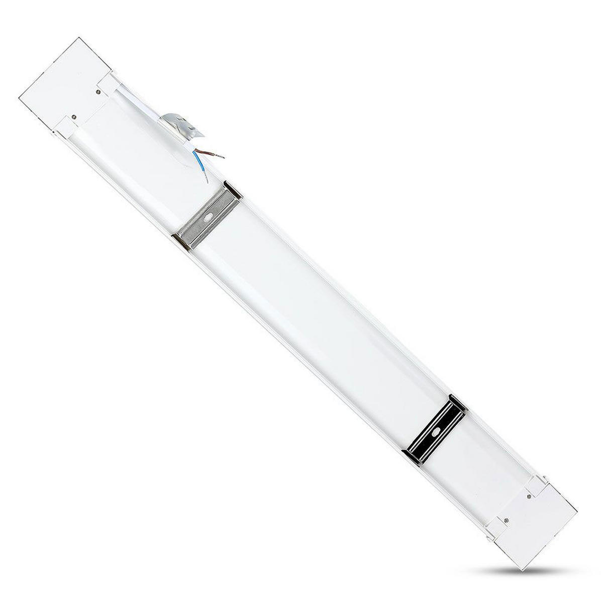 LED UNTERBAULEUCHTE Weiß 120 cm - Weiß, Kunststoff (120/7.41/2.44cm)