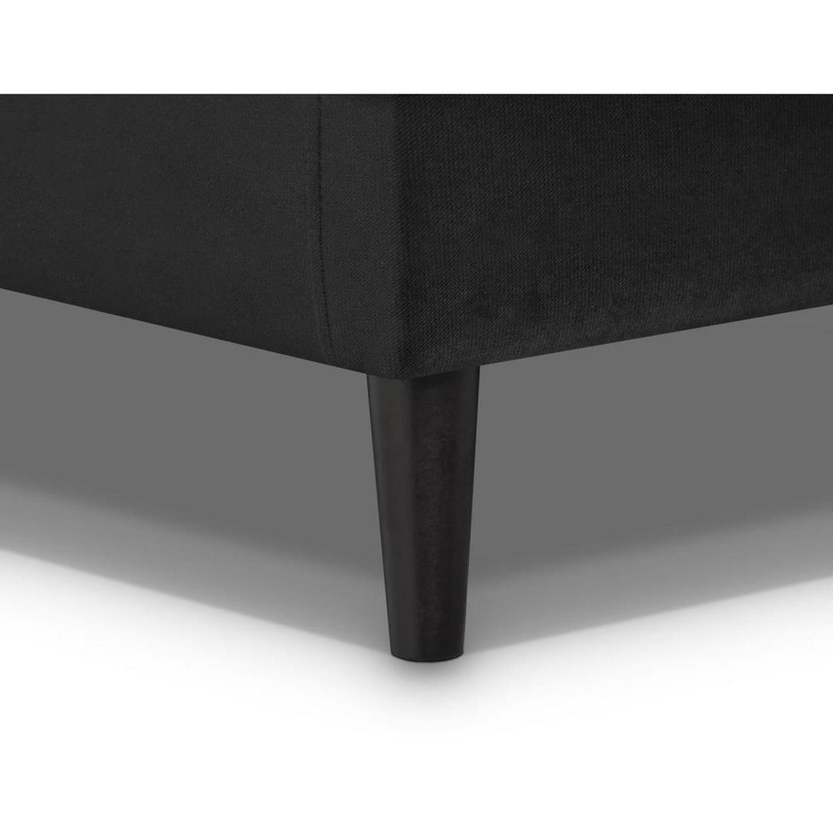 3-SITZER Schlafsofa Nancy Bis schwarz - Schwarz, Holz/Textil (220/89/93cm) - Beautysofa