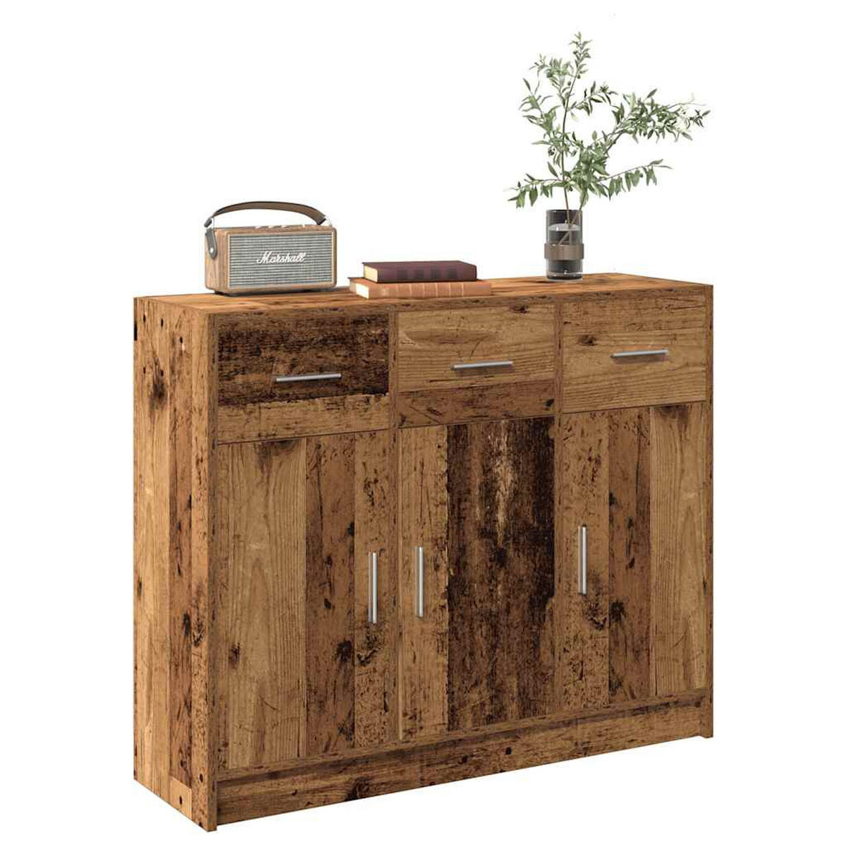 SIDEBOARD Altholz-Optik 91/28/75 Cm Holzwerkstoff - Hellbraun, Holzwerkstoff (28/75/91cm) - vidaXL