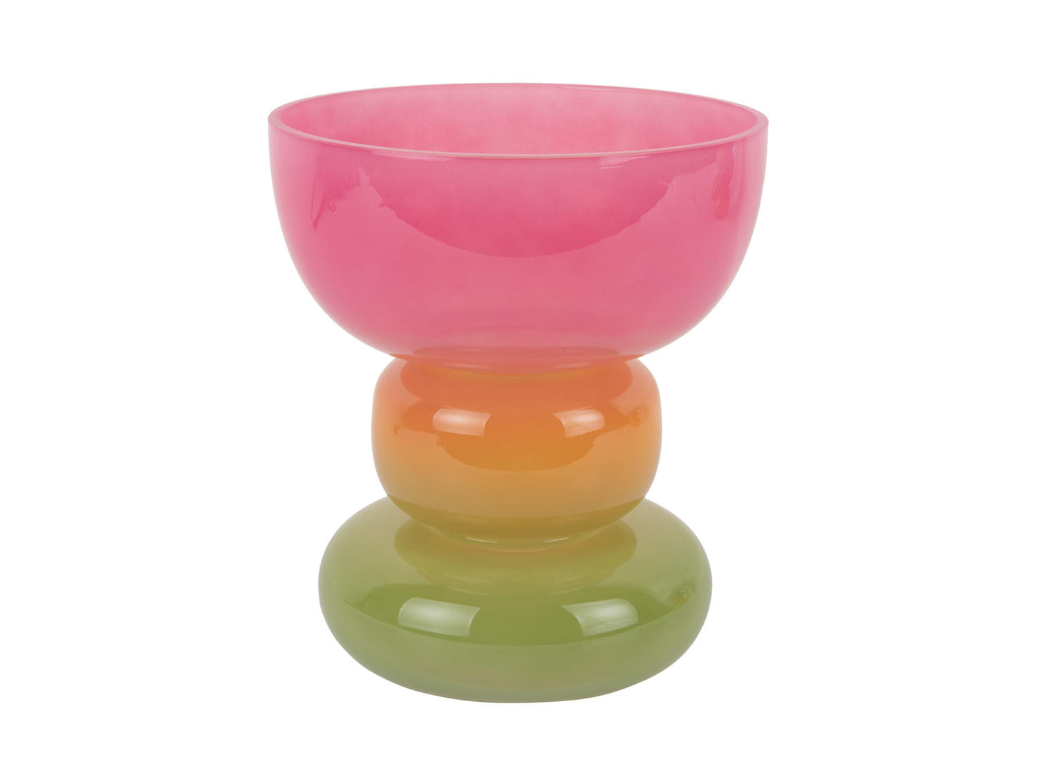VASE Funky Vibes Wide 18/18/20 cm - Multicolor, Glas (18/20cm) - Present Time