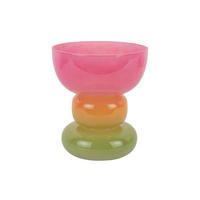 VASE Funky Vibes Wide 18/18/20 cm - Multicolor, Glas (18/20cm) - Present Time
