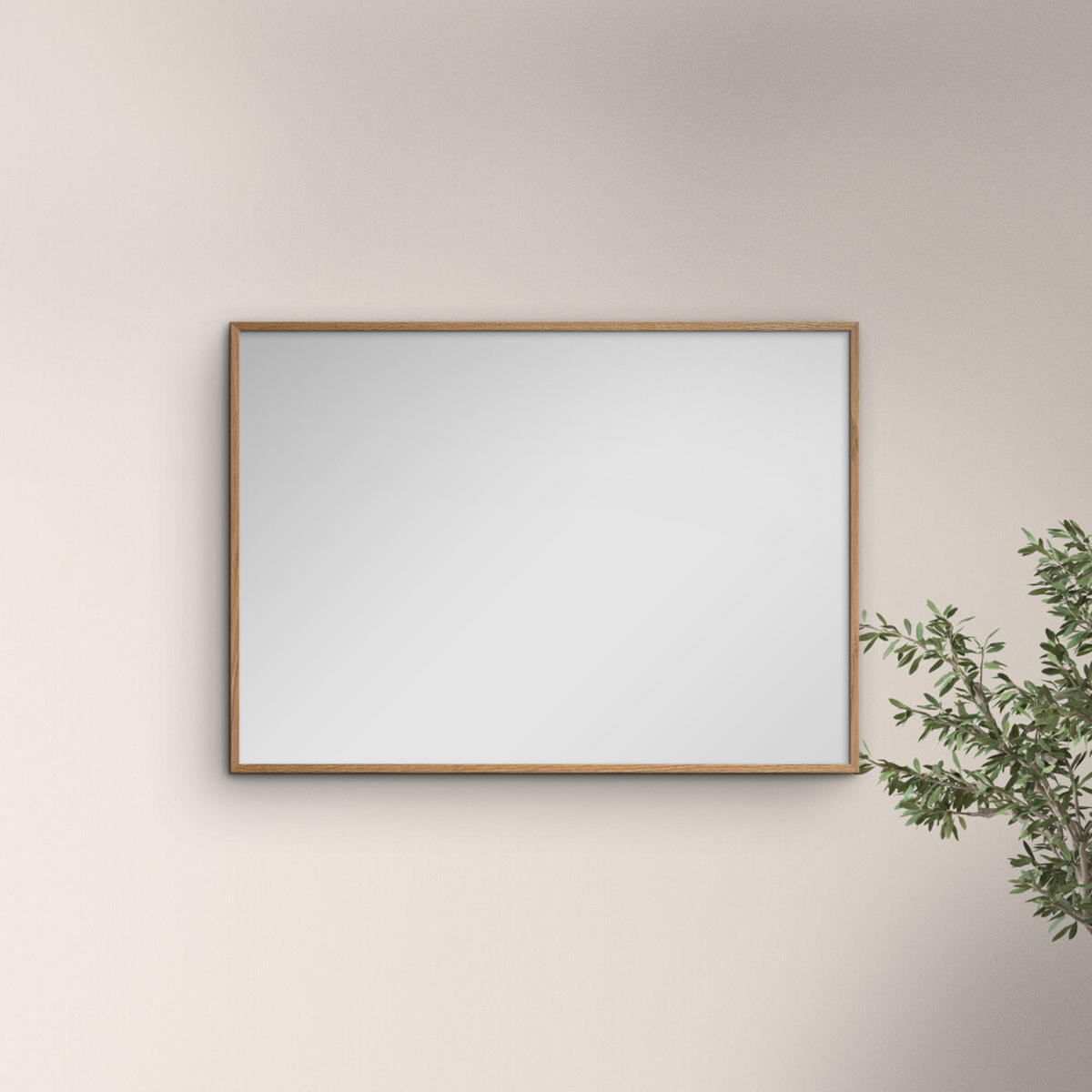 SPIEGEL - Natur Eichenholz - Eichefarben, Holz/Papier (21/29.7/2cm) - Poster&Frame