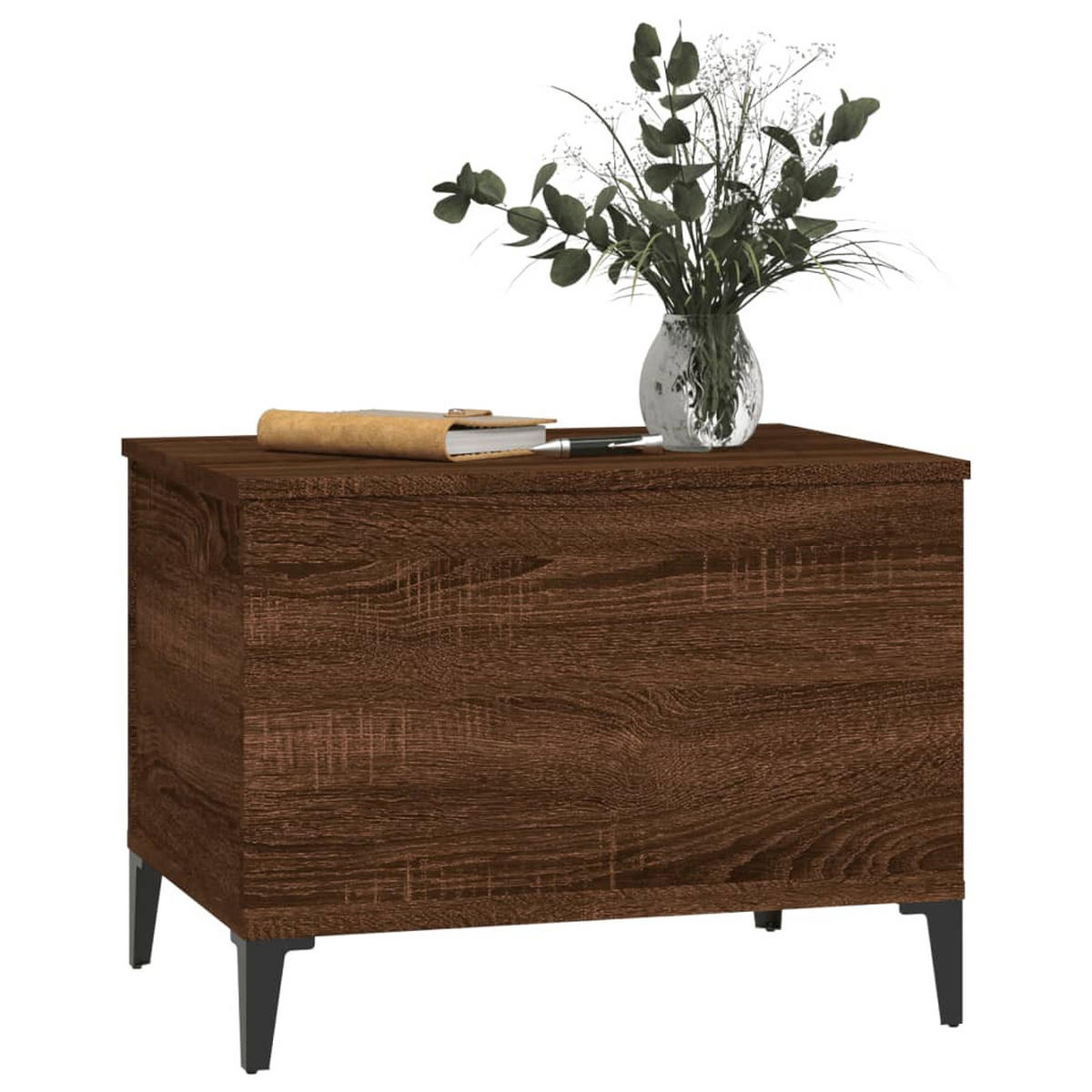 COUCHTISCH Braun Eichen-Optik 60x44,5x45 cm Holzwerkstoff - Braun, Holzwerkstoff (44.5/60/45cm) - furnicato
